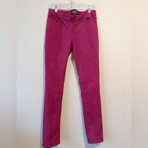 Lucky Brand Lolita Skinny Jeans Womens  Size 8/29 Berry Red Stretch Denim